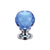 25mm / Polished Chrome / Blue Glass