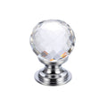 Glass Ball Cabinet Knob – Facetted