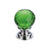 30mm / Polished Chrome / Green Glass