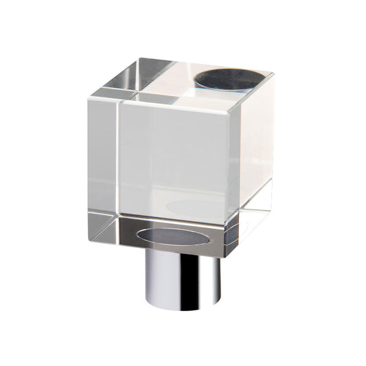 Cube Cupboard Knob - Plain 30mm dia