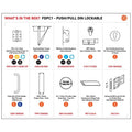Commercial Fire Door Pack - Push/Pull DIN Lockable