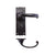 Lever on Bathroom Backplate / Black