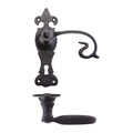 Scroll Lever on Fleur De Lys Backplate – 6"