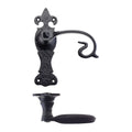 Scroll Lever on Fleur De Lys Backplate – 6"