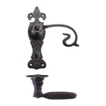 Scroll Lever on Fleur De Lys Backplate – 6"