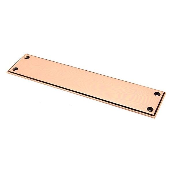 From The Anvil Fingerplates Polished bronze 300mm Art Deco Fingerplate