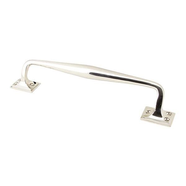 From The Anvil Cupboard Handles Polished Nickel 300mm Art Deco Pull Handle