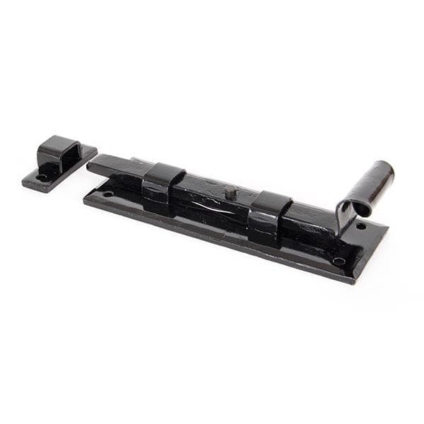 From The Anvil Bolts Straight Black 6" Door Bolt