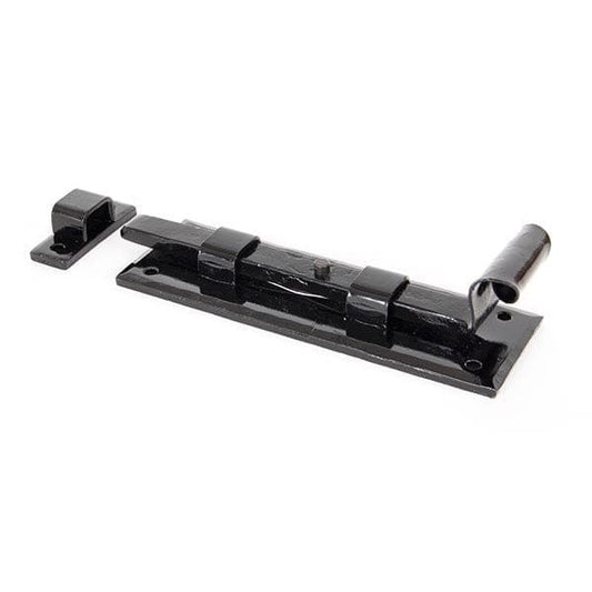 From The Anvil Bolts Straight Black 6" Door Bolt