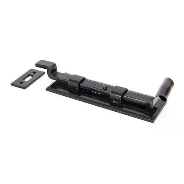 From The Anvil Bolts Cranked Black 6" Door Bolt