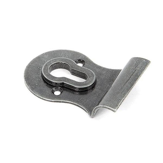 From The Anvil Rim Locks Pewter Black Euro Door Pull