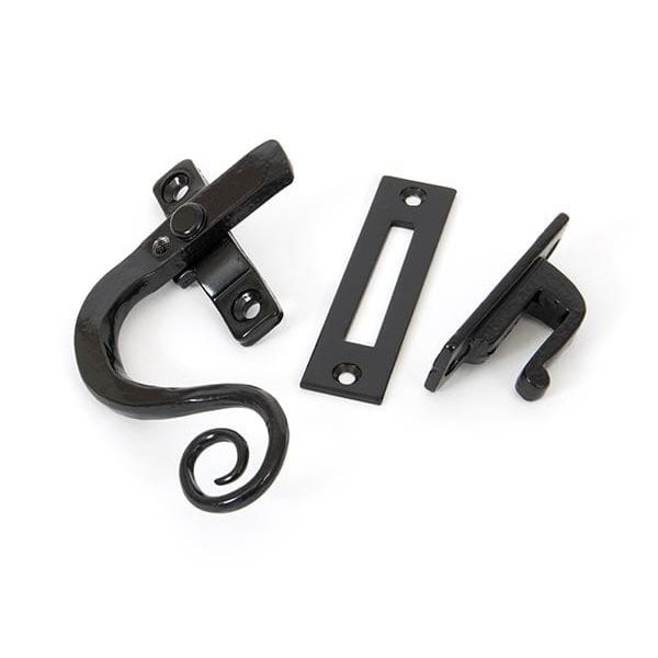 From The Anvil Window Hardware Left Hand Black Locking Monkeytail Fastener
