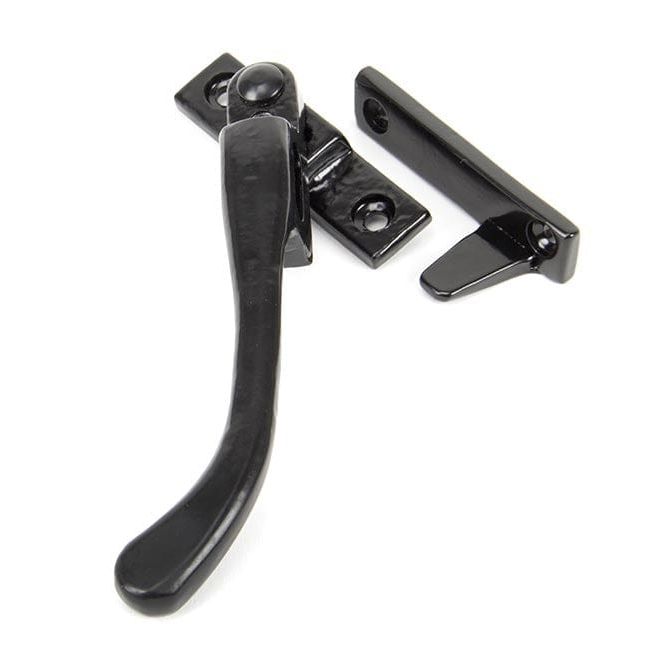 From The Anvil Window Hardware Left Hand Black Night-Vent Locking Peardrop Fastener