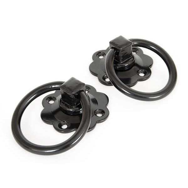 From The Anvil Handles Black Black Ring Turn Handle Set
