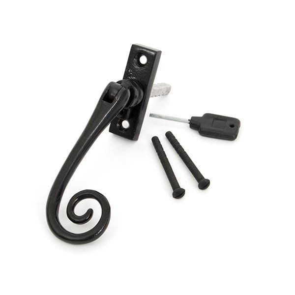 From The Anvil Window Hardware Right Hand Black Slim Monkeytail Espag