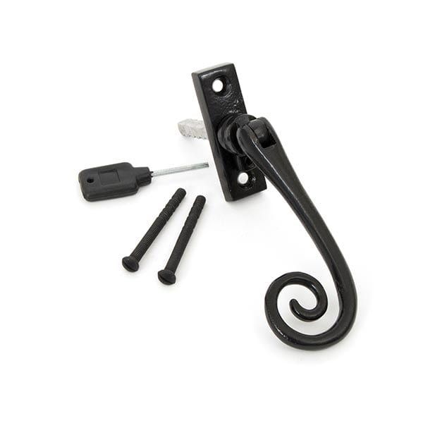 From The Anvil Window Hardware Left Hand Black Slim Monkeytail Espag