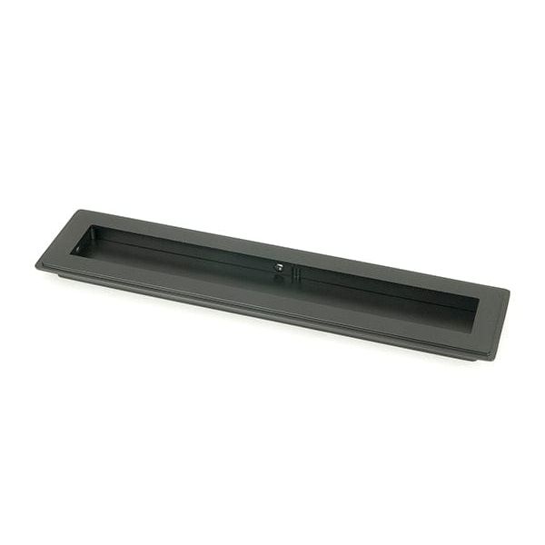 From The Anvil Flush Pull Handles 250mm Matt Black  Art Deco Rectangular Pull
