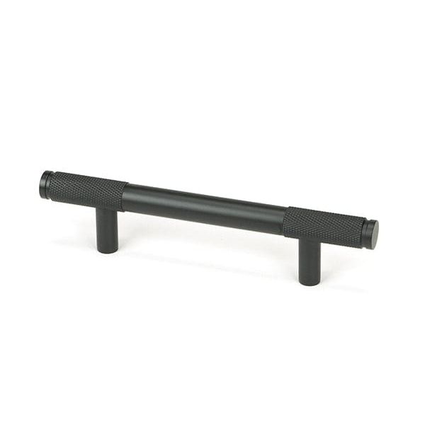 From The Anvil Cupboard Handles Small Matt Black Half Brompton Pull Handle