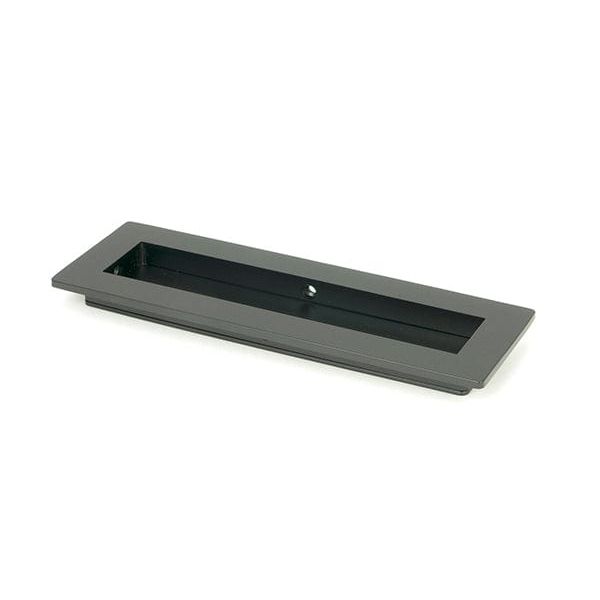 From The Anvil Flush Pull Handles 175mm Matt Black  Plain Rectangular Pull