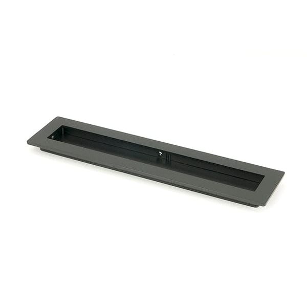 From The Anvil Flush Pull Handles 250mm Matt Black  Plain Rectangular Pull