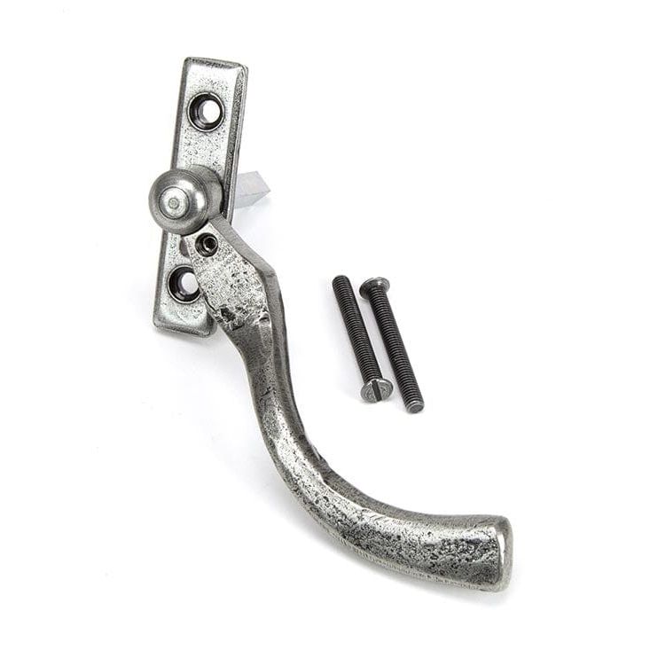 From The Anvil Window Hardware Right Hand Pewter 16mm Peardrop Espag