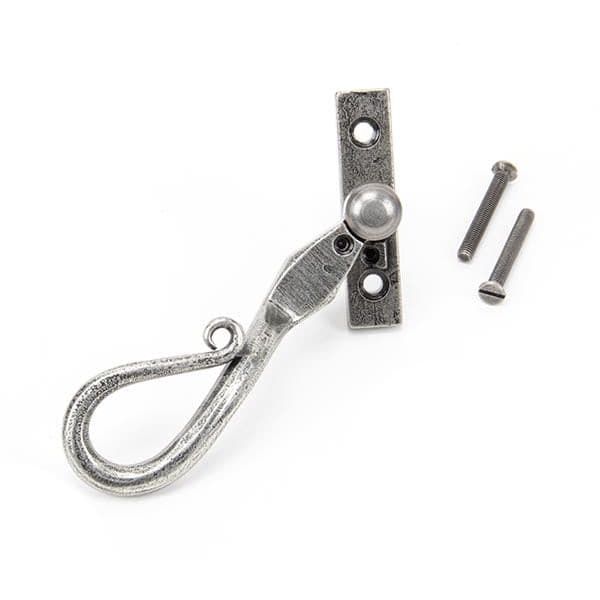From The Anvil Window Hardware Left Hand Pewter 16mm Shepherd's Crook Espag
