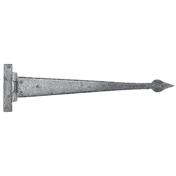 From The Anvil Hinges 18" Pewter 6" Arrow Head T Hinge (pair)