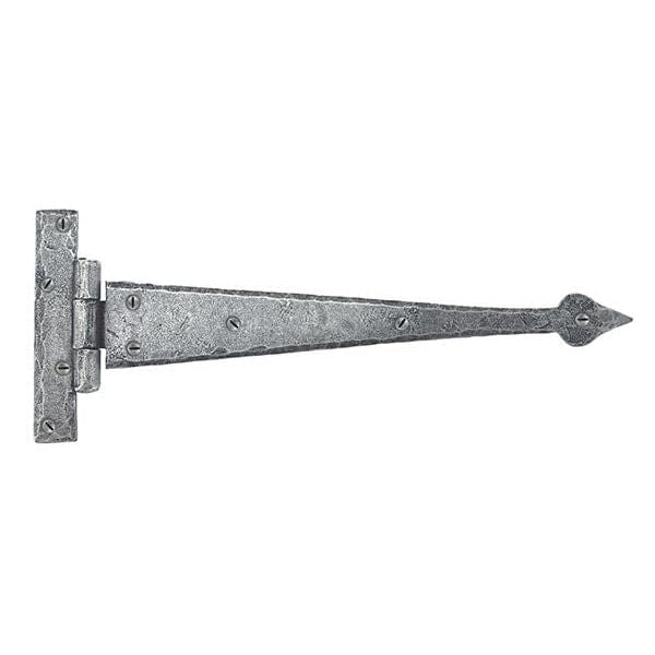 From The Anvil Hinges 12" Pewter 6" Arrow Head T Hinge (pair)