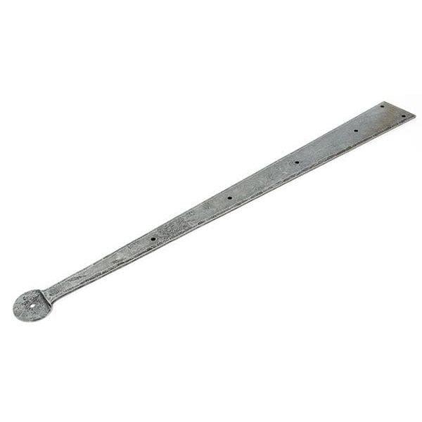 From The Anvil Hinges 24" Pewter Penny End Hinge Front (pair)