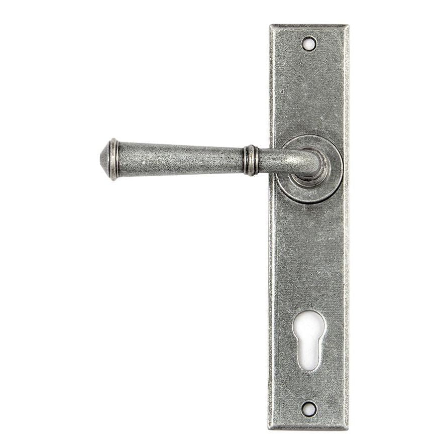 From The Anvil Handles Espag Pewter Regency Lever Lock set