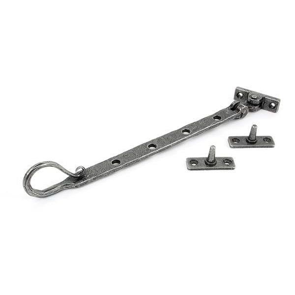 From The Anvil Window Hardware 10" Pewter Shepherd's Crook Stay