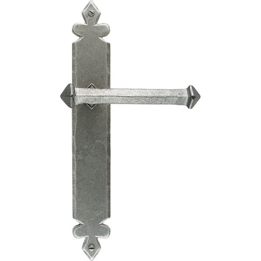 From The Anvil Handles Latch Pewter Tudor Lever Latch Set