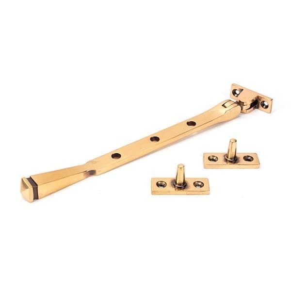 From The Anvil Window Hardware 8" Polished Bronze Avon Stay