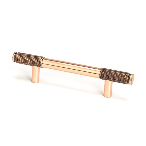 From The Anvil Cupboard Handles Small Polished Bronze Half Brompton Pull Handle