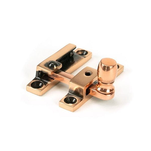 From The Anvil Window Hardware Mushroom Narrow Polished Bronze Mushroom Quadrant Fastener - Narrow