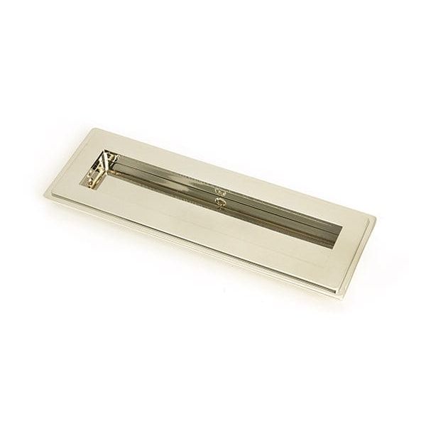 From The Anvil Flush Pull Handles 175mm Polished Nickel  Art Deco Rectangular Pull