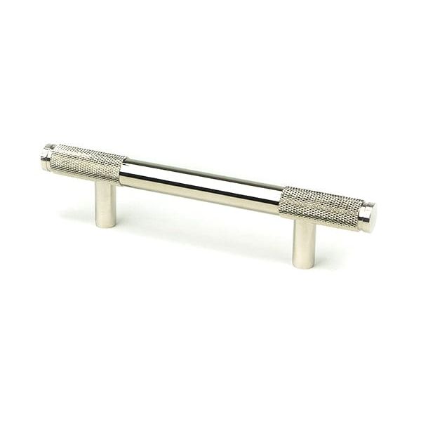 From The Anvil Cupboard Handles Small Polished Nickel Half Brompton Pull Handle