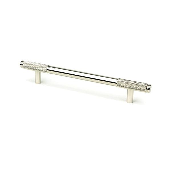 From The Anvil Cupboard Handles Medium Polished Nickel Half Brompton Pull Handle