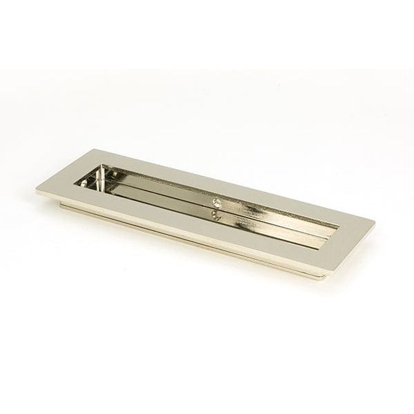 From The Anvil Flush Pull Handles 175mm Polished Nickel  Plain Rectangular Pull