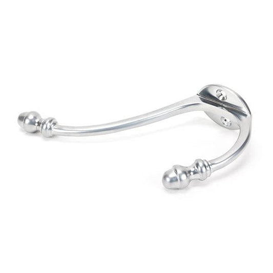 From The Anvil Coat & Hat Hooks Satin Chrome Satin Chrome Hat & Coat Hook