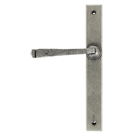 From The Anvil Handles Pewter Slimline Lever Latch Set