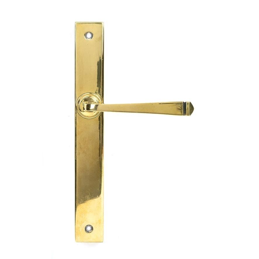 From The Anvil Handles Aged Brass Slimline Lever Latch Set