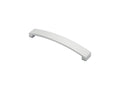 Carlisle Brass Curva Bow Handle in a sleek metal finish, featuring an elegant curved design with flat ends. This handle showcases a contemporary style, ideal for cabinets or drawers.