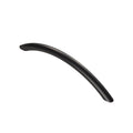 Carlisle Brass Bow Handle Range in a matte black finish, featuring a smooth curved design that allows for an ergonomic grip.