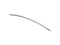 Carlisle Brass Bow Handle Range in polished chrome, featuring a sleek, curved design with a smooth surface. The handle is ideal for cabinetry and furniture applications.