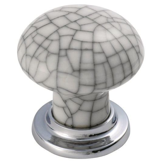 Porcelain Mushroom Pattern Knob - 35mm