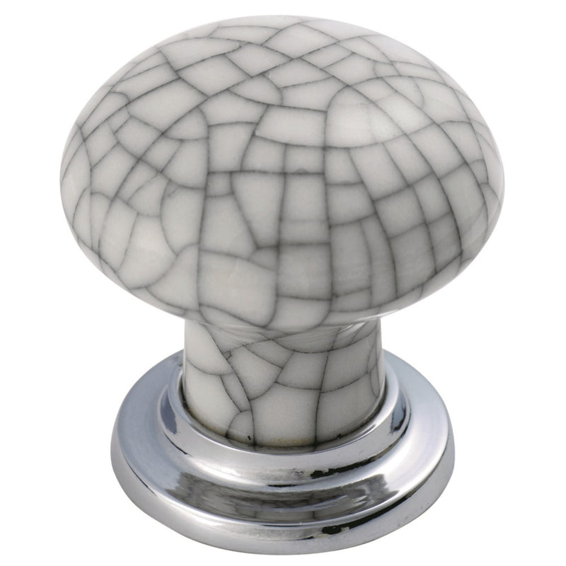 Porcelain Mushroom Pattern Knob - 35mm