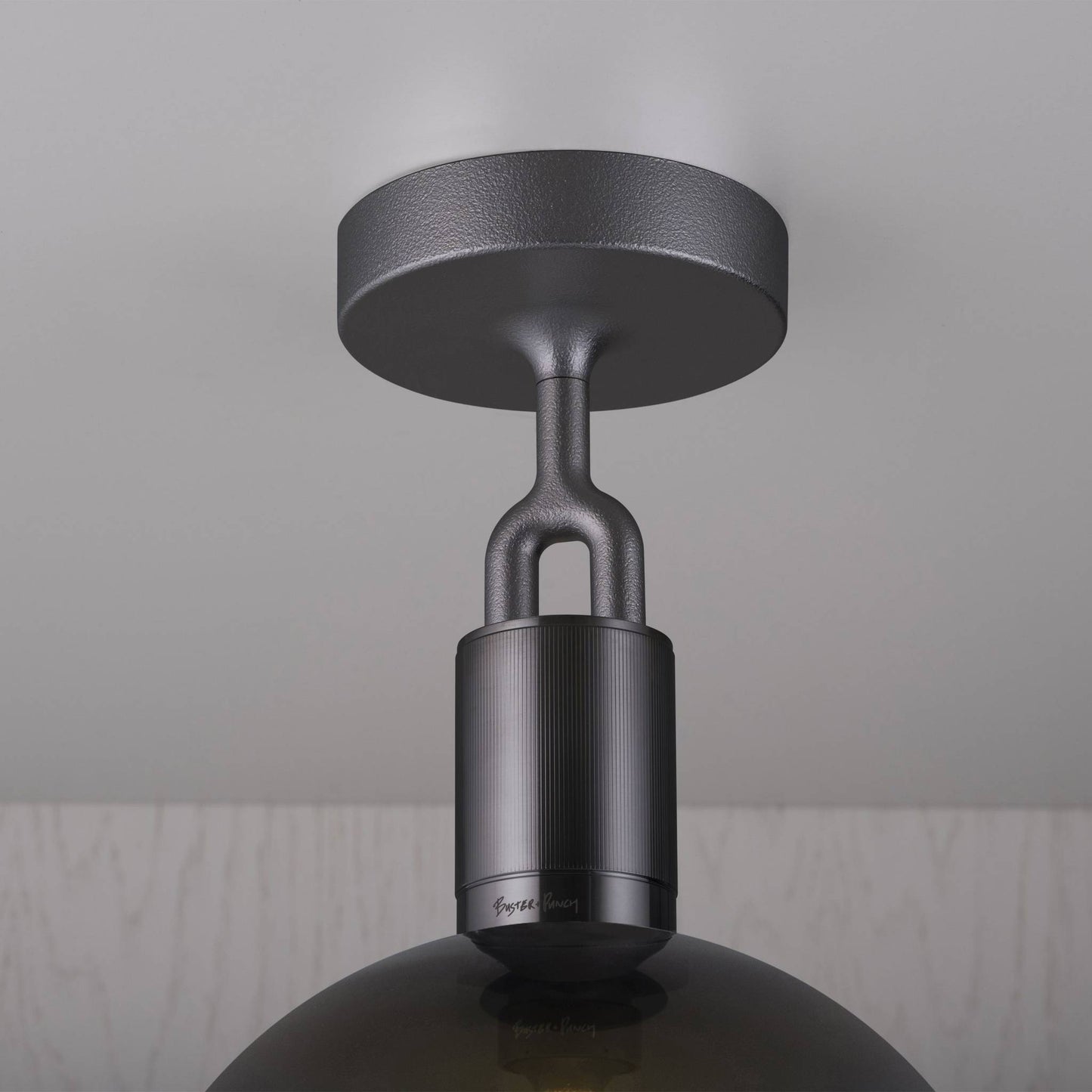 Buster + Punch Forked Ceiling / Linear / Globe / Smoked / Medium