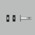 Buster + Punch Deadbolt Latch / Thumbturn Lock / 82MM Black