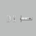 Buster + Punch Tubular Latch / Door Knob / 82MM Steel